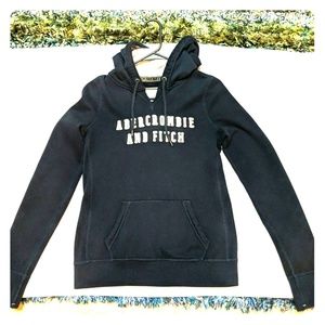 Abercrombie and Fitch Navy Women's Hoodie Size L